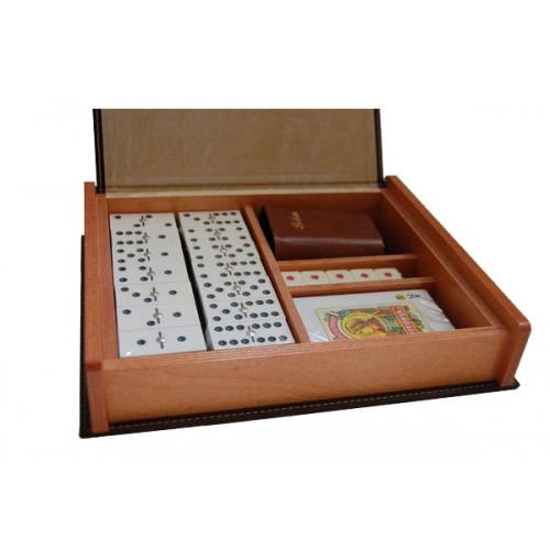 Caja de juegos clásicos: cartas españolas, cartas uno y domino – Koon  Artesanos